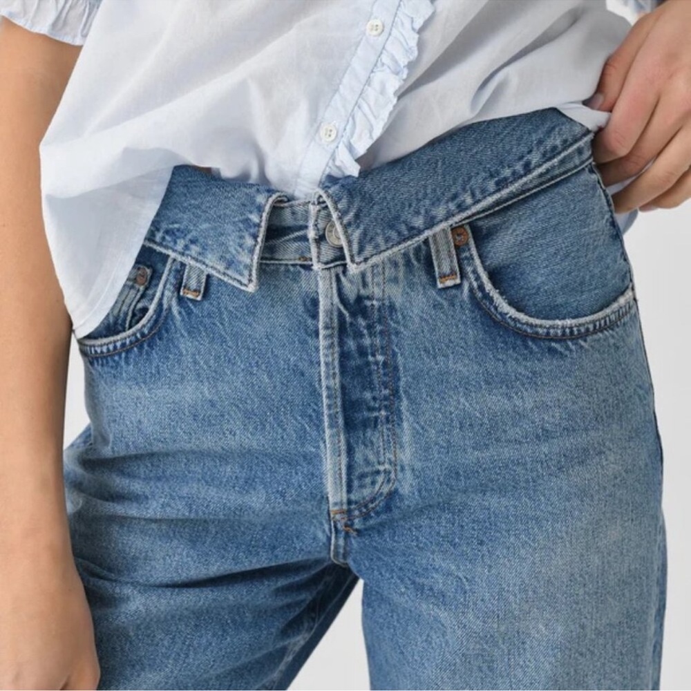 Agolde Echo Agolde Echo Taper Jean Flip
Waistband Shrine Medium Blue Wash